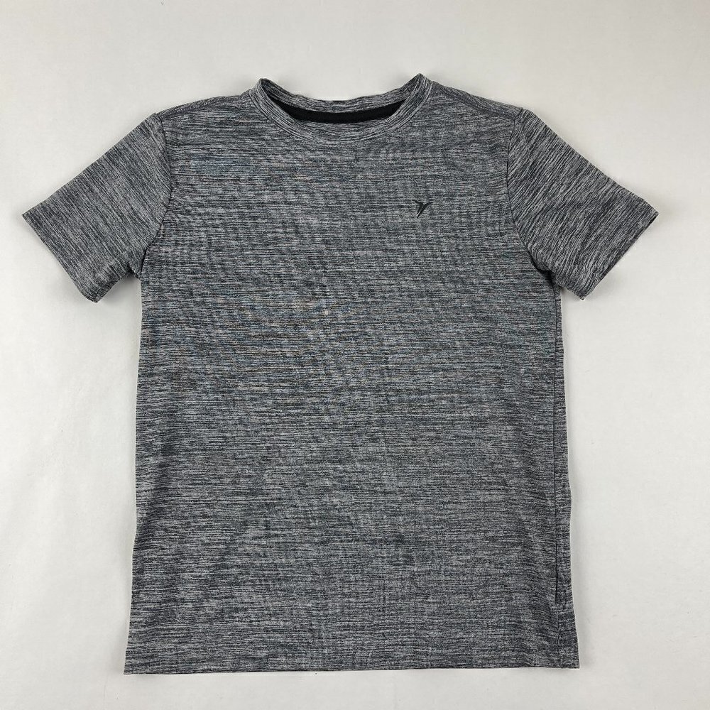 Old Navy Active Tshirt Boys Medium Gray Space Short Sleeve